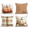 Home Decor Hello Fall & Pumpkin Patterned Pillow Covers Pattern Cushion Cover Suitable for Sofa Bedroom Car Pillow Cover