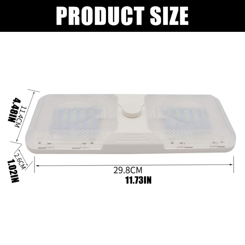 RVs Lights Brightness Adjustable Interior Light Bright Dome Light for RVs Campers Trailer Boat 6500K Ceiling Light