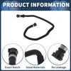 Radiator Hose Engine Coolant Water Hose No.17127580963 for BMW 640i 2012-2017 for BMW 740i 2011-2014 Rubber Black Good Sealing