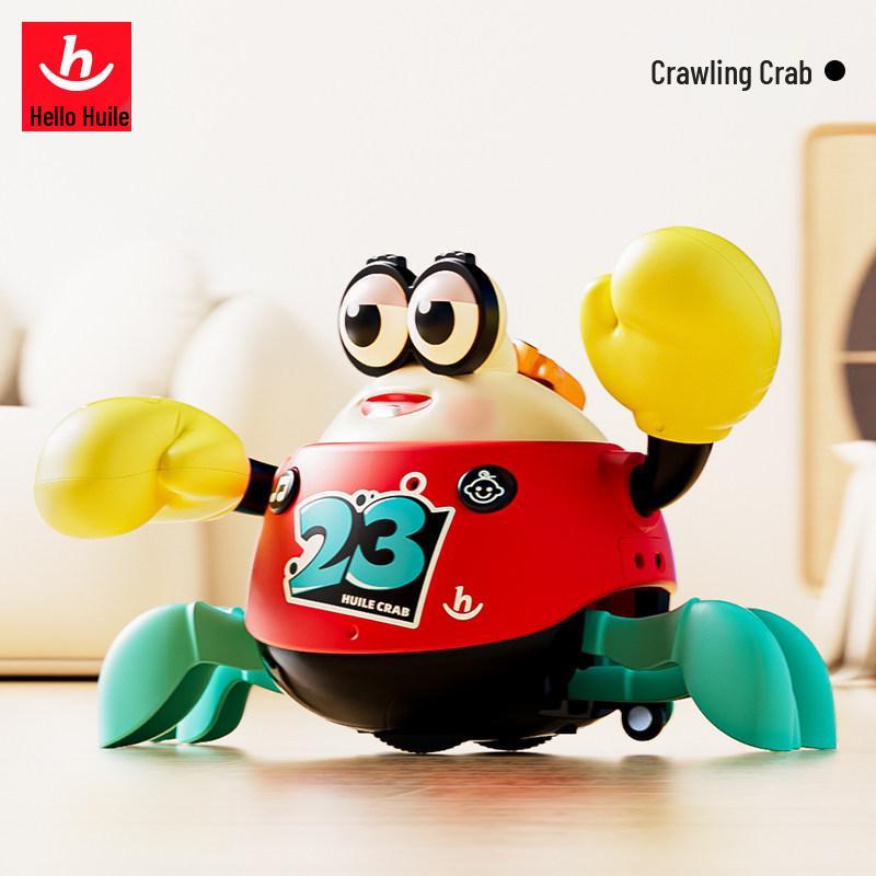 Huile Baby Crawling Crab Toy: 6+ Months, Head-Up Training, Energy-Burning, and Speech Learning