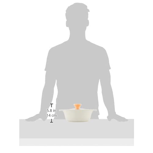 Wahei Freiz Tabletop Pot, 21cm, No. 7 Size, Serves 2-3 People, White, Induction and Gas Compatible, Ceramic Coating, Durable, Easy to Clean, Lightweig