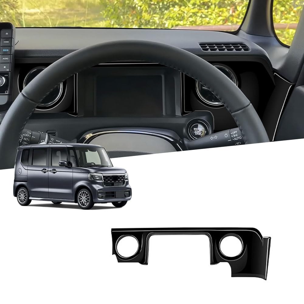 

Custom Center Console Trim for the New and NBOX Custom and JF6 models from 2024 This bright black center console trim is made of ABS plastic with a