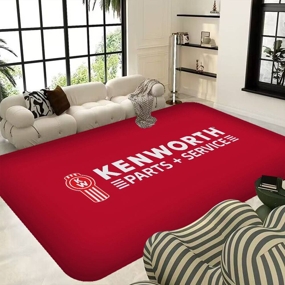 K-Kenworth Truck Logo Entrance Door Mat Washable Non-Slip Living Room Sofa Chairs Area Mat Kitchen Welcome Doormat