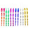 12Pcs Reflective Bird Repeller Waterproof 30CM Spiral Deterrent Device Reusable Wind Rotating Rod for Home Yard Patio Decoration