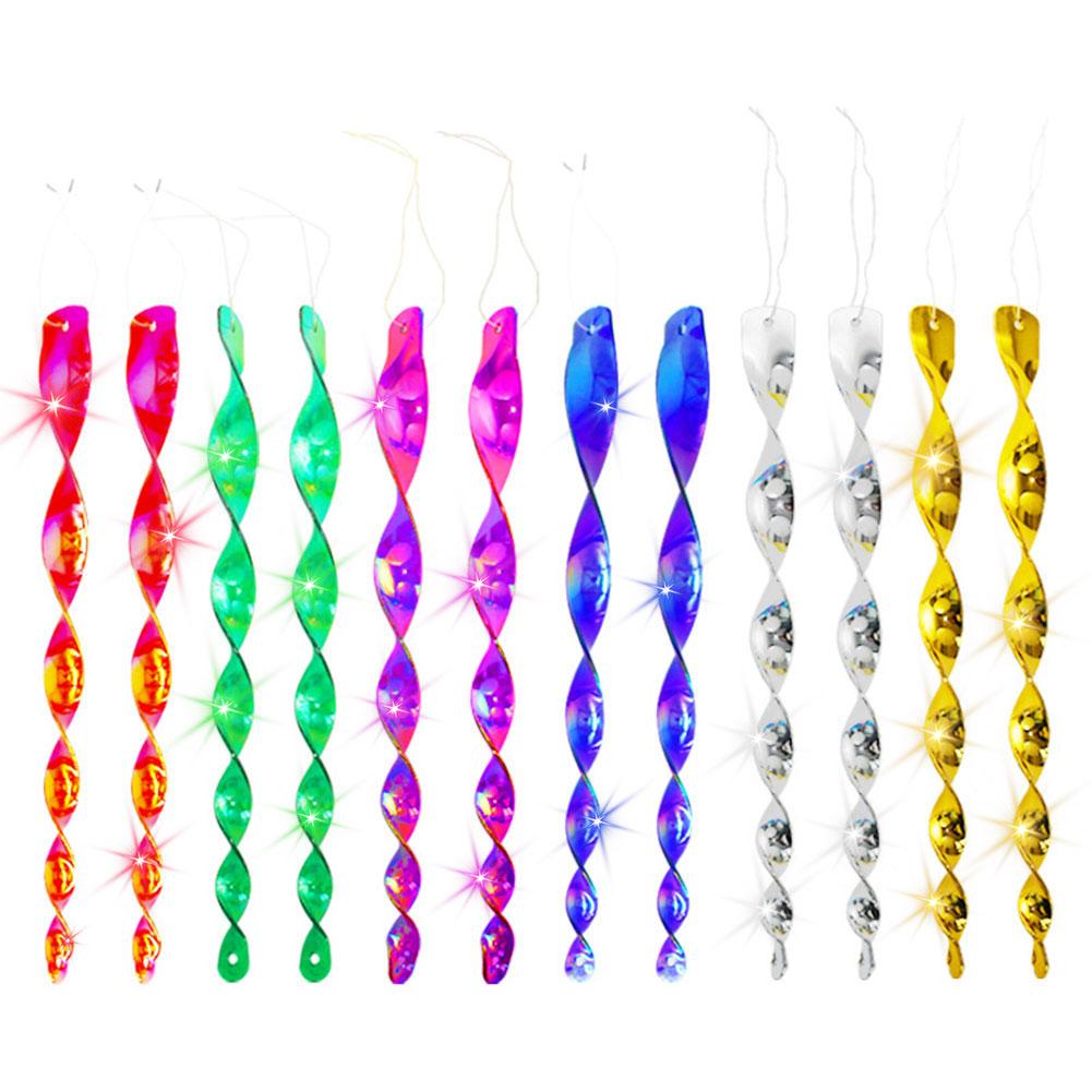 12Pcs Reflective Bird Repeller Waterproof 30CM Bird Deterrent Rod Reusable Bird- Stick for Home Yard Patio Decoration