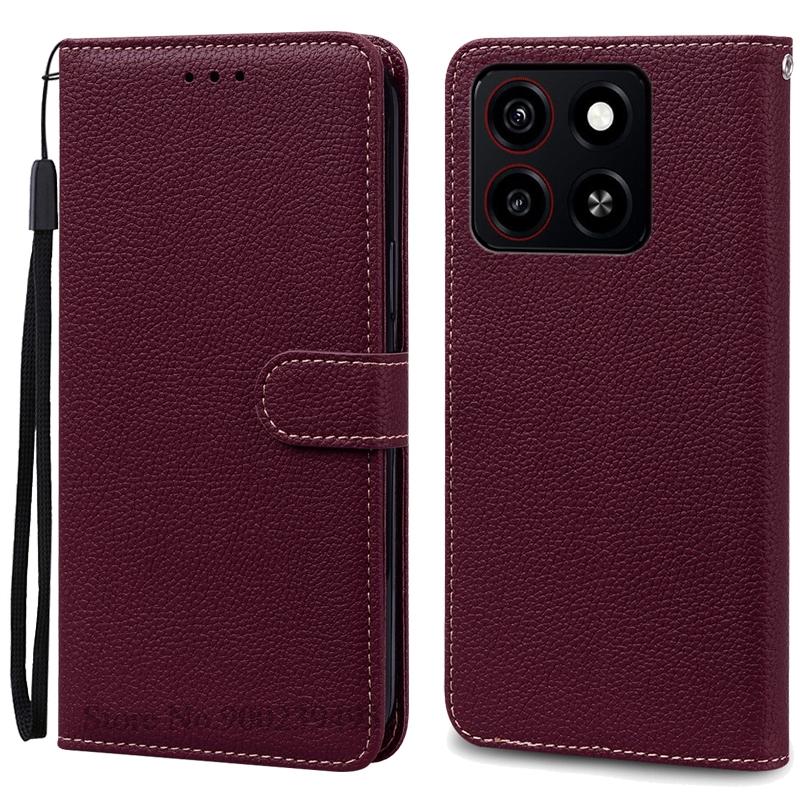For ZTE Blade A35 Back Cover Phone Case For ZTE Blade A35 Case Soft Silicone Wallet Leather Flip Cover For ZTE Blade A35 Fundas