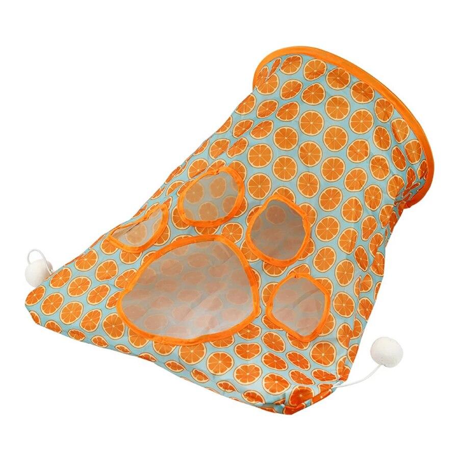 

Складной кошачий туннель интерактивная игрушка оранжевый