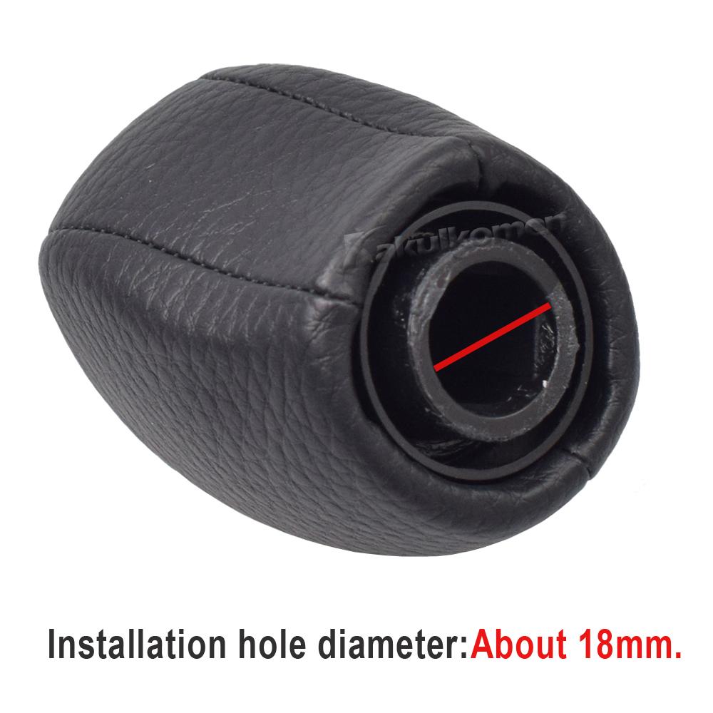 Car R6-Speed Gear Shift Knob Lever Change Leather Gearbox Shifter Cover For Renault Laguna 3 MK3 2007-14 Manual Car Accessories