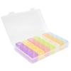 28 Slots Clear Plastic Storage Box Portable Detachable Organizer Box for Small Items Earrings