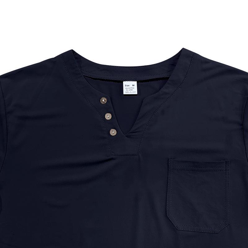 Summer New Short-sleeved Men T Slim Casual Men V-neck Short-sleeved T Shirt