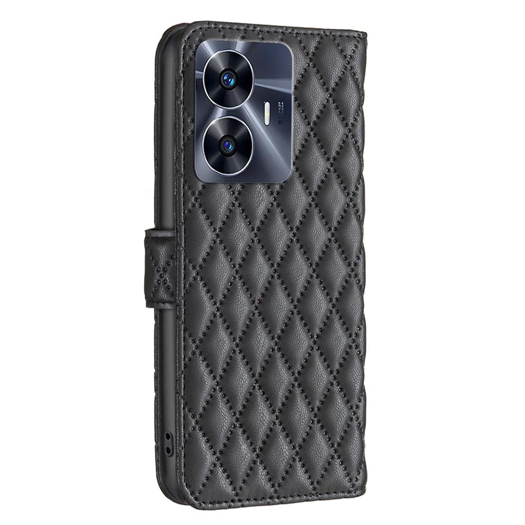 BINFEN COLOR BF Style-14 for Realme C55 4G Phone Stand Case Wallet PU Leather Phone Cover
