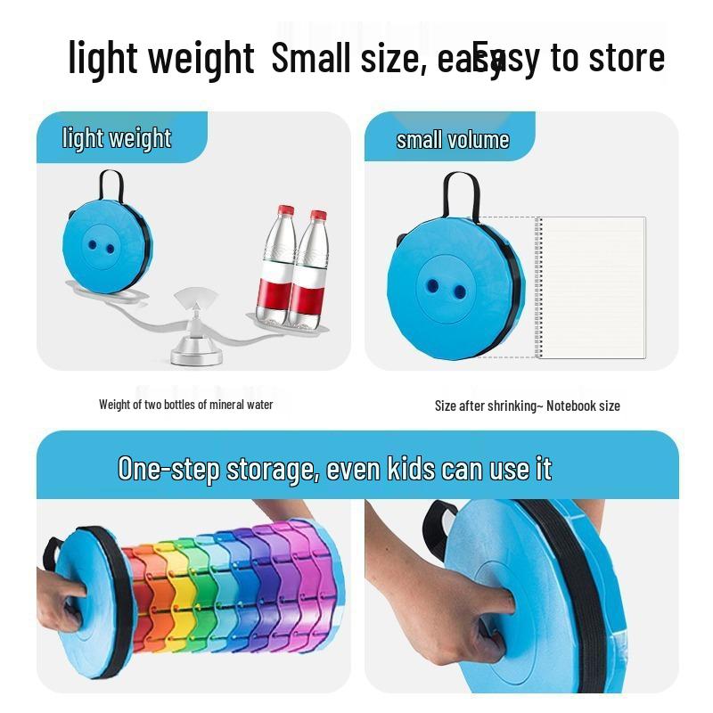 Compact Adjustable Rainbow Telescopic Folding Stool for Outdoor and Fishing