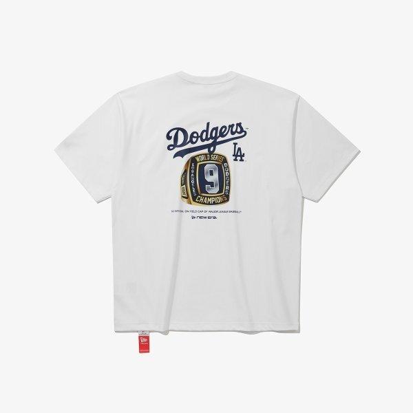 New Era La Dodgers T shirT Champions Ring whiTe 15147550