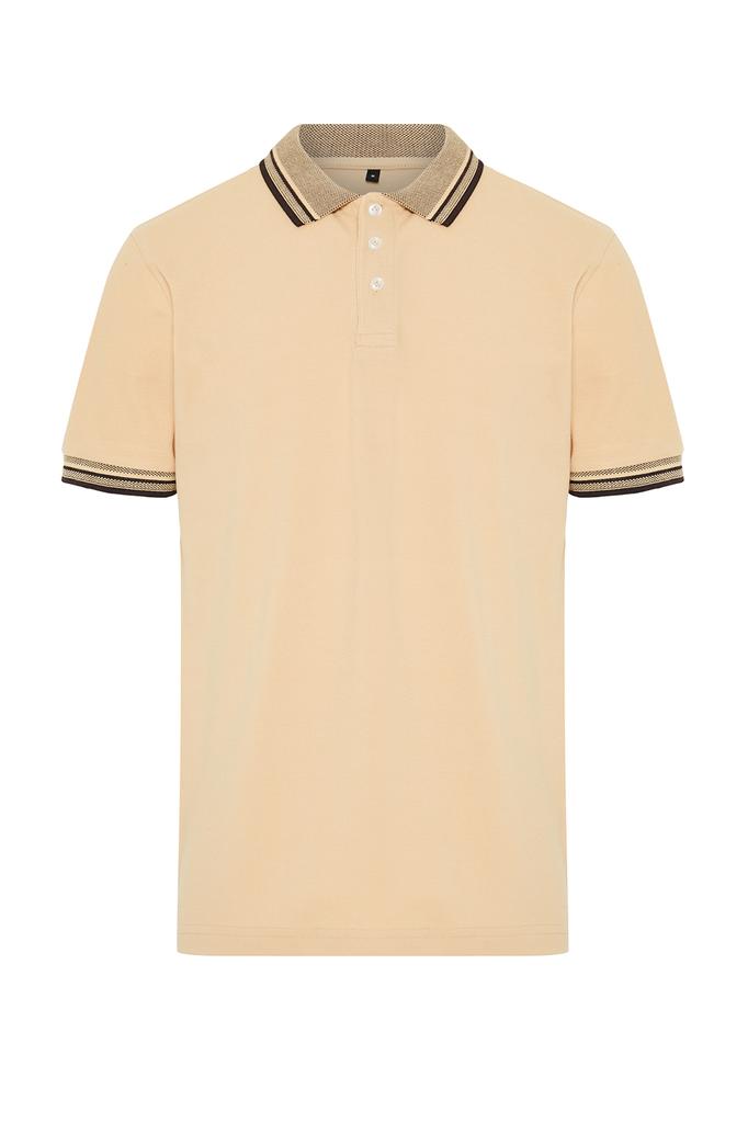 Men's Fashion Polo Collar T-shirt Polo Collar Short Limited Edition Black Regular Normal Cut Pique Zippered Polo Collar T-shirt