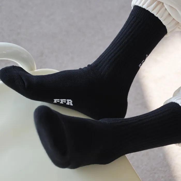 Black Basic Plain Sports Cushion Long Socks Set 3-Pack Black