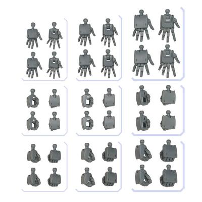 BANDAI SPIRITS Option Parts Set for Gunpla 03 Hands Square Plastic Model (Build Type) Pre-Colored