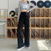 Large Size Wide Leg Pants for Women in Summer High Waisted Straight Leg Loose Fit Sporty and Casual with a Hanging Feeling and Floor Length Pants