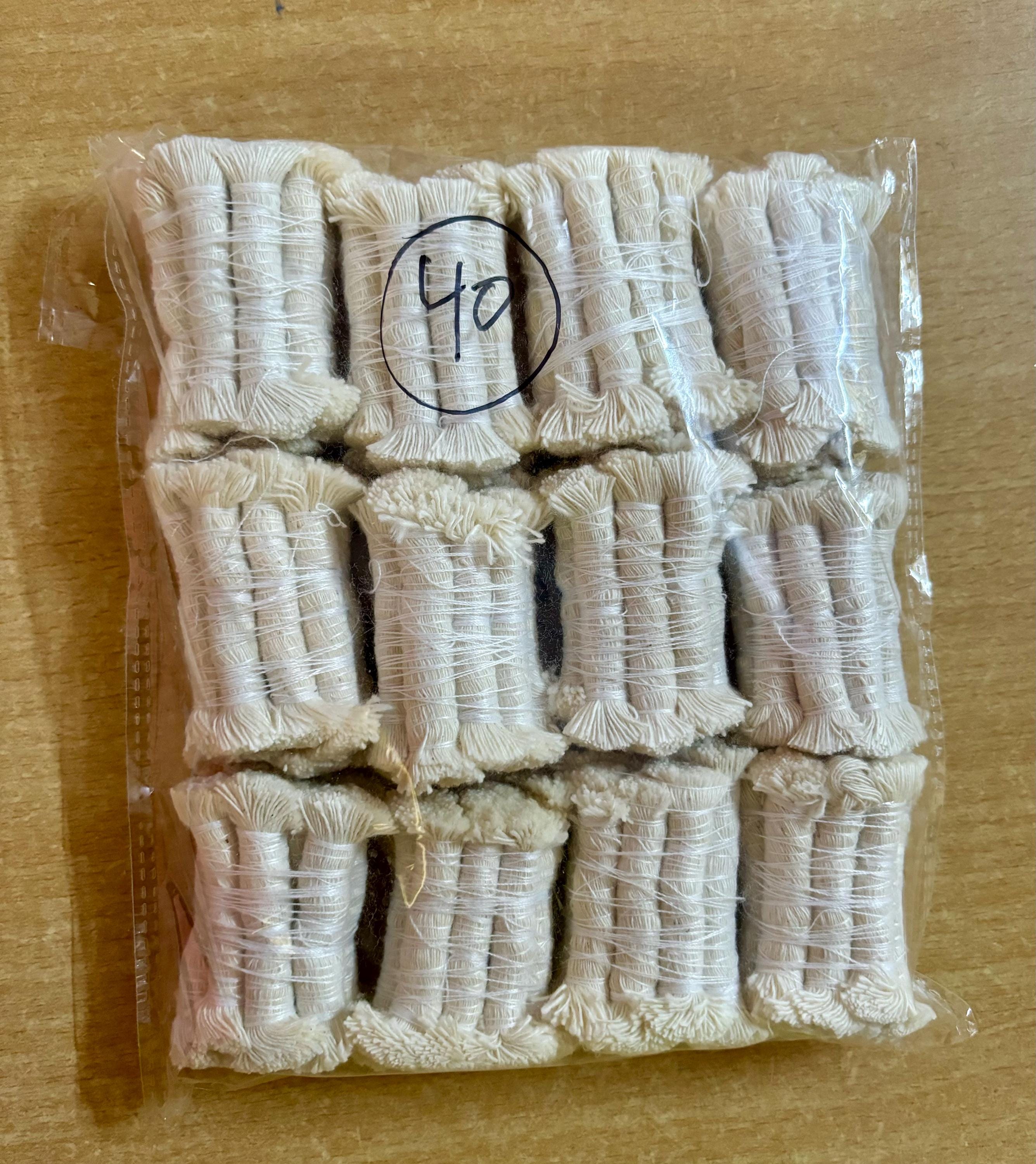 12 Pack X 10 Pc of 108 pc COTTON WICKS 108 Batti for Pooja Diya Batti Free Ship One Size