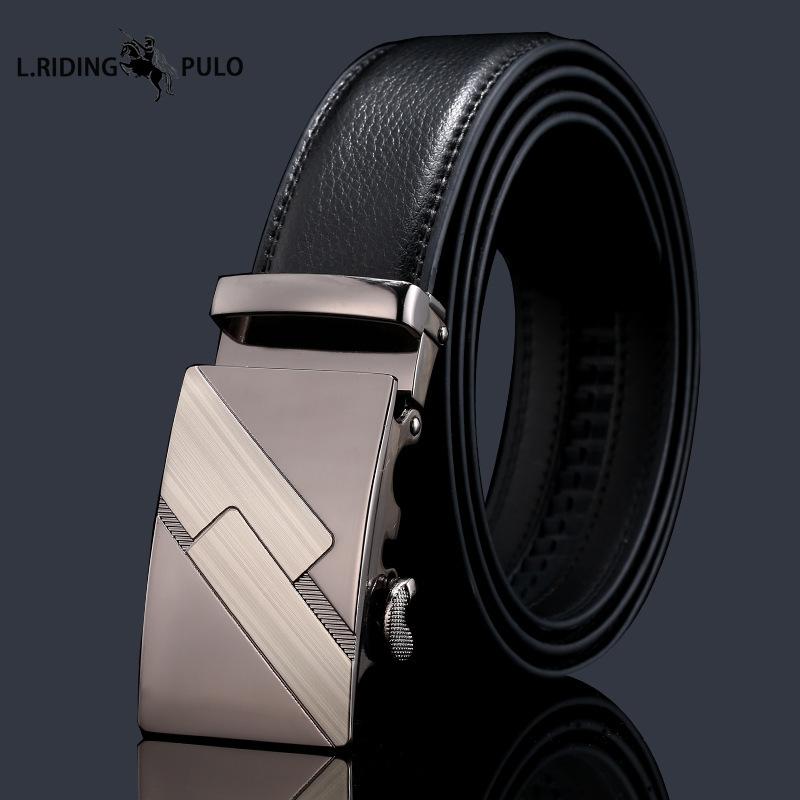 Gürtel Herren High-End Leder Automatikschließe Rindsleder Gürtel Herren Business Herren Hosen Lässig