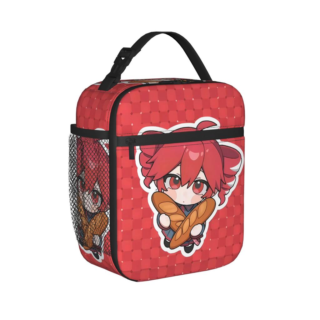 Kasane Teto Bold Text Manga Lunch Box For Girls Boys School Print Lunch Box Casual Water-resistant Thermal Tote Handbags
