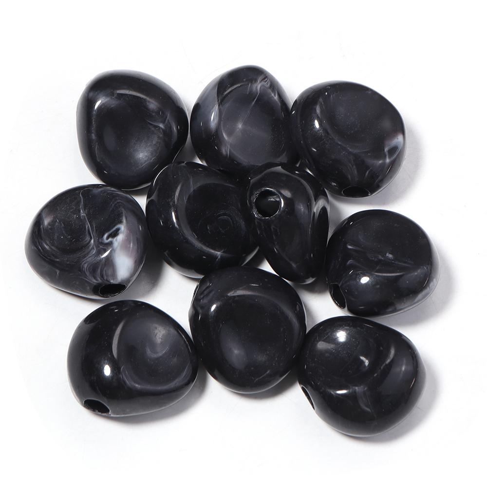 10pcs/lot Irregular Acrylic Beads Dual Color Loose Spacer Beads For Jewelry Making DIY Bracelet Nacklace Earrings Accessories