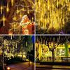 LED Lights Meteor Shower Rain Tree Outdoor String Light Garden Party