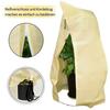 Winter Protection Heavy Duty Plant Cover Bag Non Woven Fleece Windproof Frost Resistant Outdoor Garden Cover with Drawstring