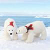 Echte weiße Eisbärpuppe Plüschtier Kuschelbärpuppe Kinderbegleiter Beruhigende Stoffpuppe