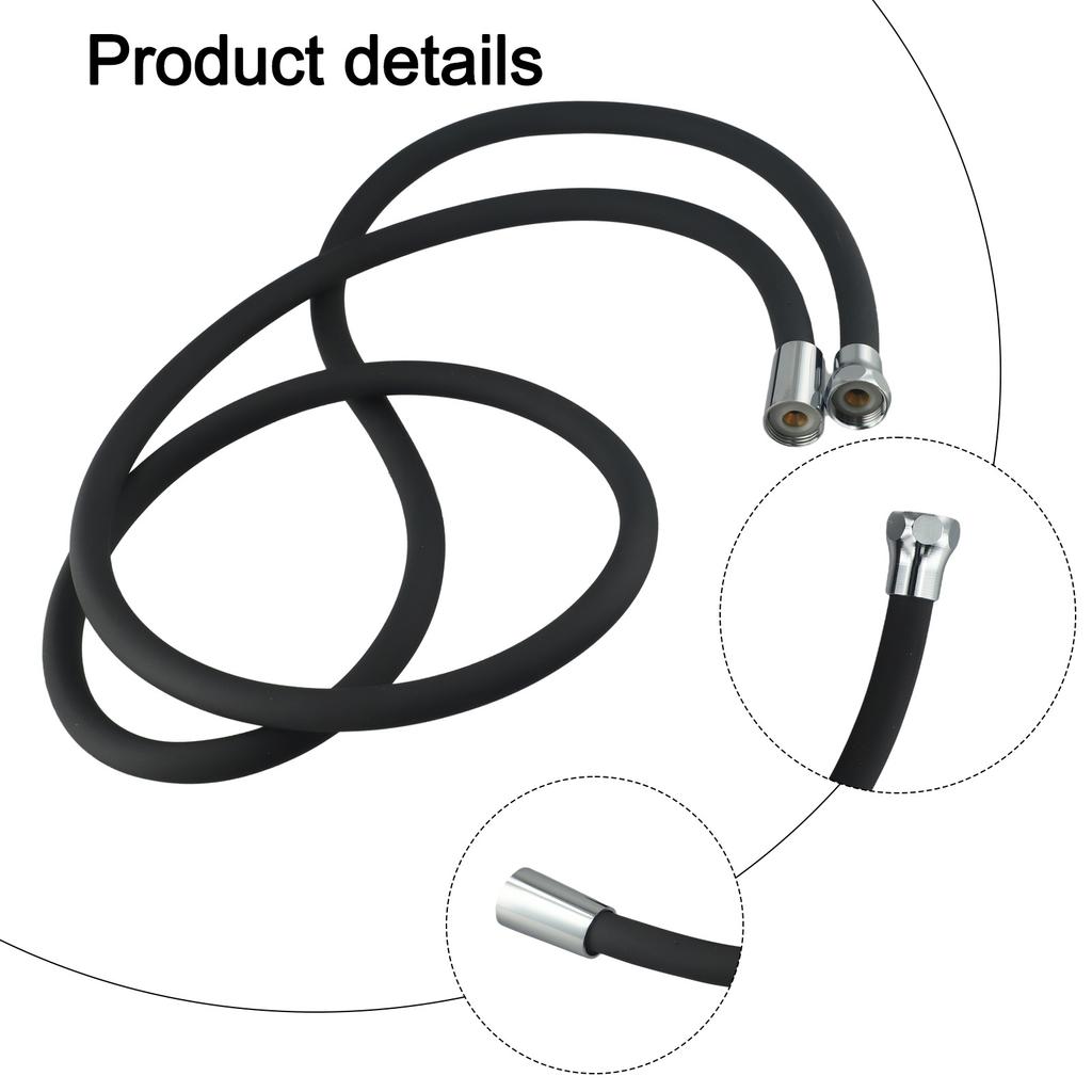 Bathroom Accessories Flexible Latex Tube 2M Shower Hose High Water Pressure Premium Silicone Material For Cleaning Bathroom