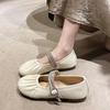 Fashion Spring and Autumn New Women High Quality Pu Flat Shoes Soft Round Toe Bread Shoes Casual Outdoor Women's Shoes