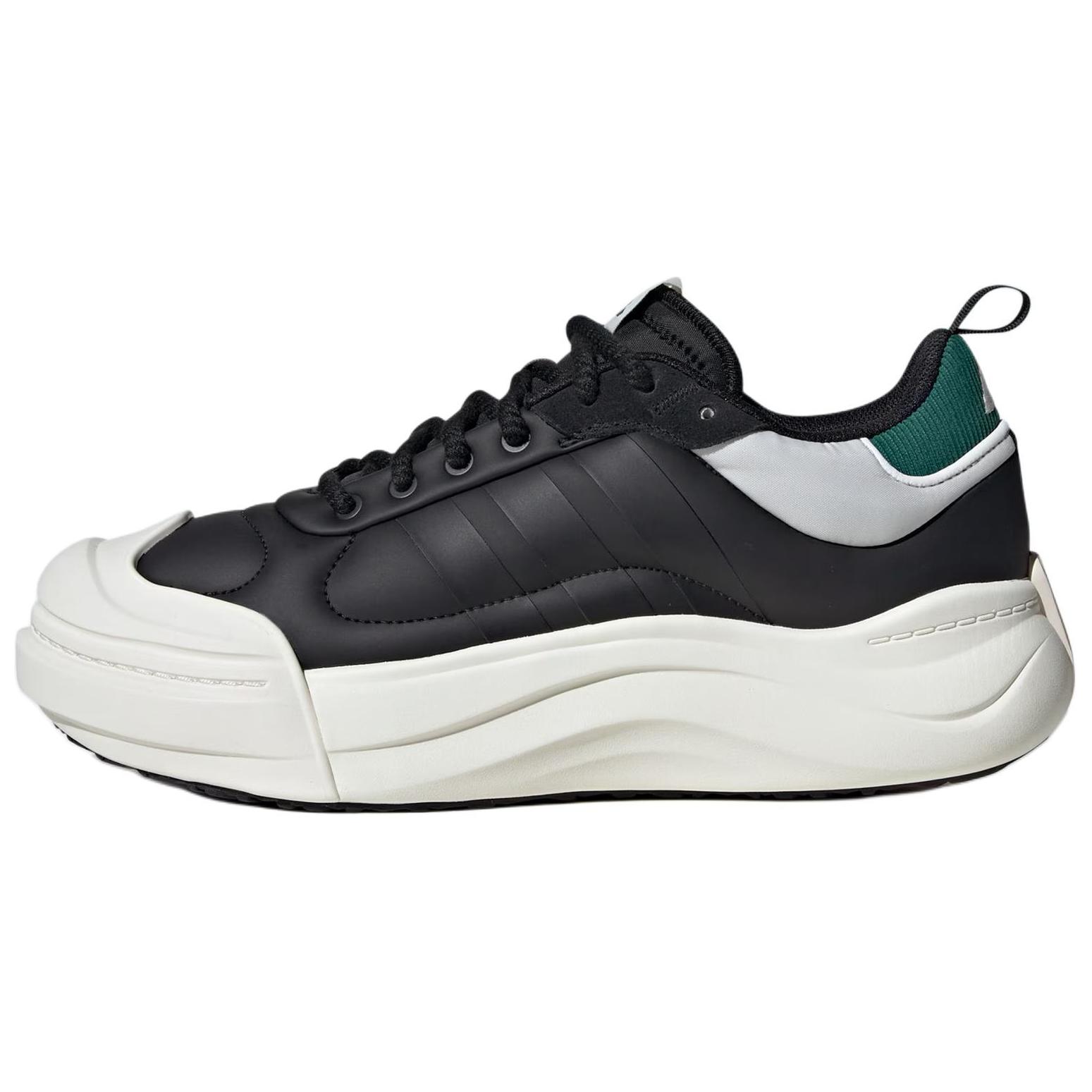 

adidas MAXXCOURT LEATHER Black Green White Unisex Lifestyle Sneakers IH8676 36