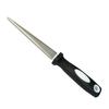 1PC Diamond-Coated Sharpening Rod, Carbon Steel, Ambidextrous, Lightweight, Leaf-Shaped Blade, Metal Handle, Flat Edge Sharpener