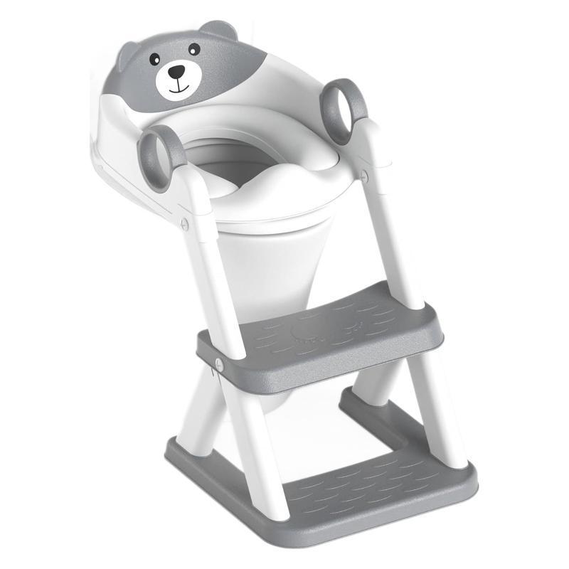 Children's Adjustable Toilet Seat with Stairs for Boys and Girls