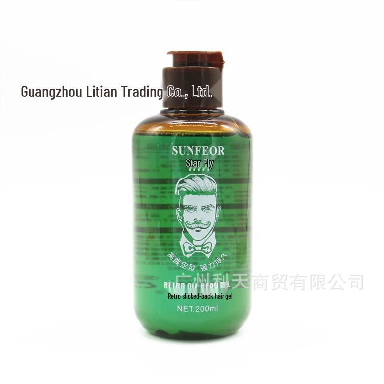 

Звездный Кинг Конг Гель для волос сильной фиксации: Помада для укладки в стиле ретро для мужчин, гладкая укладка, стойкая, 200 мл