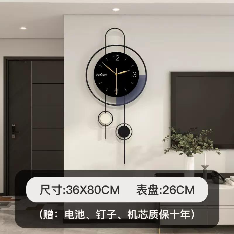 Wall Clock Living Room Light Luxury Home Decoration Clock Without Punching Simple Dining Room Silent Clock Hanging On the wall