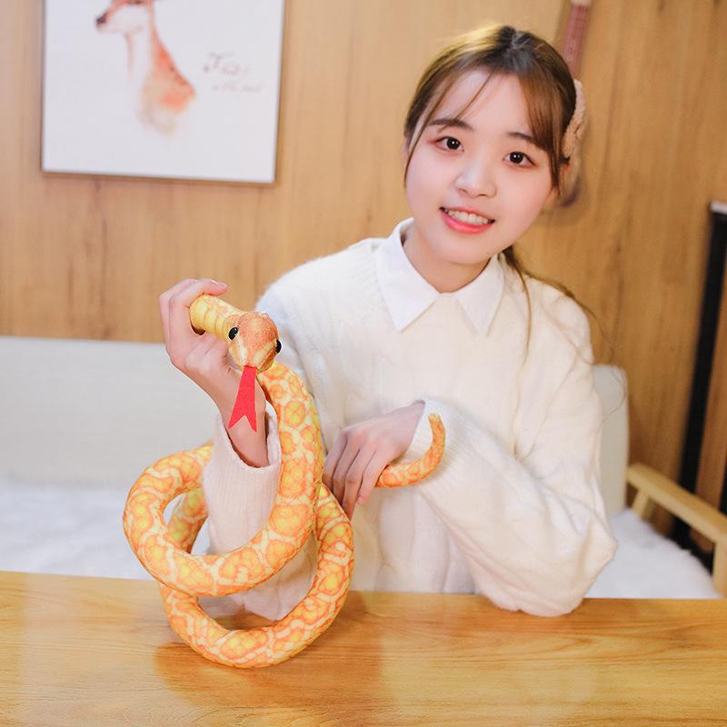 New Simulation Plush Toy Python Zoo Gift Cobra Doll Doll