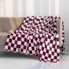 Checkerboard Lattice Throw Blanket Blue Yellow Green Pattern for Kids Boys Girls Birthday Gift for Bed Couch Sofa Blanket Soft