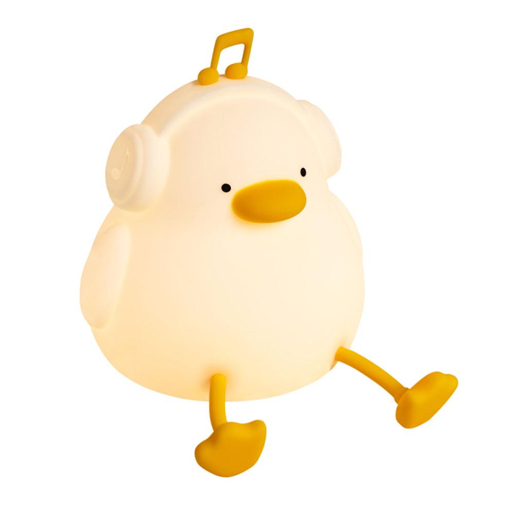 

A009 Cute Duck Soft Silicone LED Night Lamp Rechargeable Bedside Pat Control Light (CE,ROHS,FCC,CPC Certified) A