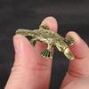 Brass Duckbill Statue Elegant Antique Metal Animal Miniature Collectible Figurine for Home Office Desk Fengshui Decors