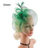 Church Kentuck-y Derby Pearl Mesh Flower Feather Fascinator Hat  for Women