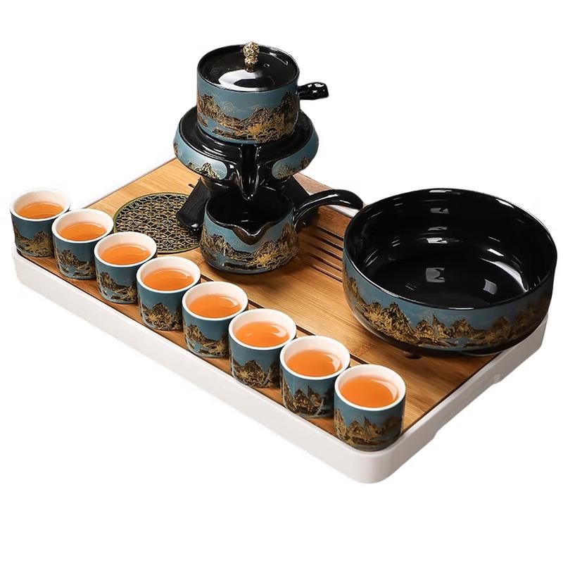 Yunyan A Thousand Miles of Rivers and Mountains Ceramic Tea Set