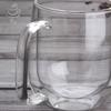 High borosilicate belt double glass transparent juice cup milk cup coffee cup thickened creative belly mug