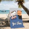 Customizable personalized beach towels Bubu Dudu themed designs.Suitable for the beach, yoga, sports;ideal as beach accessories