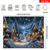 1Pcs Christmas Street Pattern Decoration Background Winter Backdrop For Photo Studio Photo Booth Party