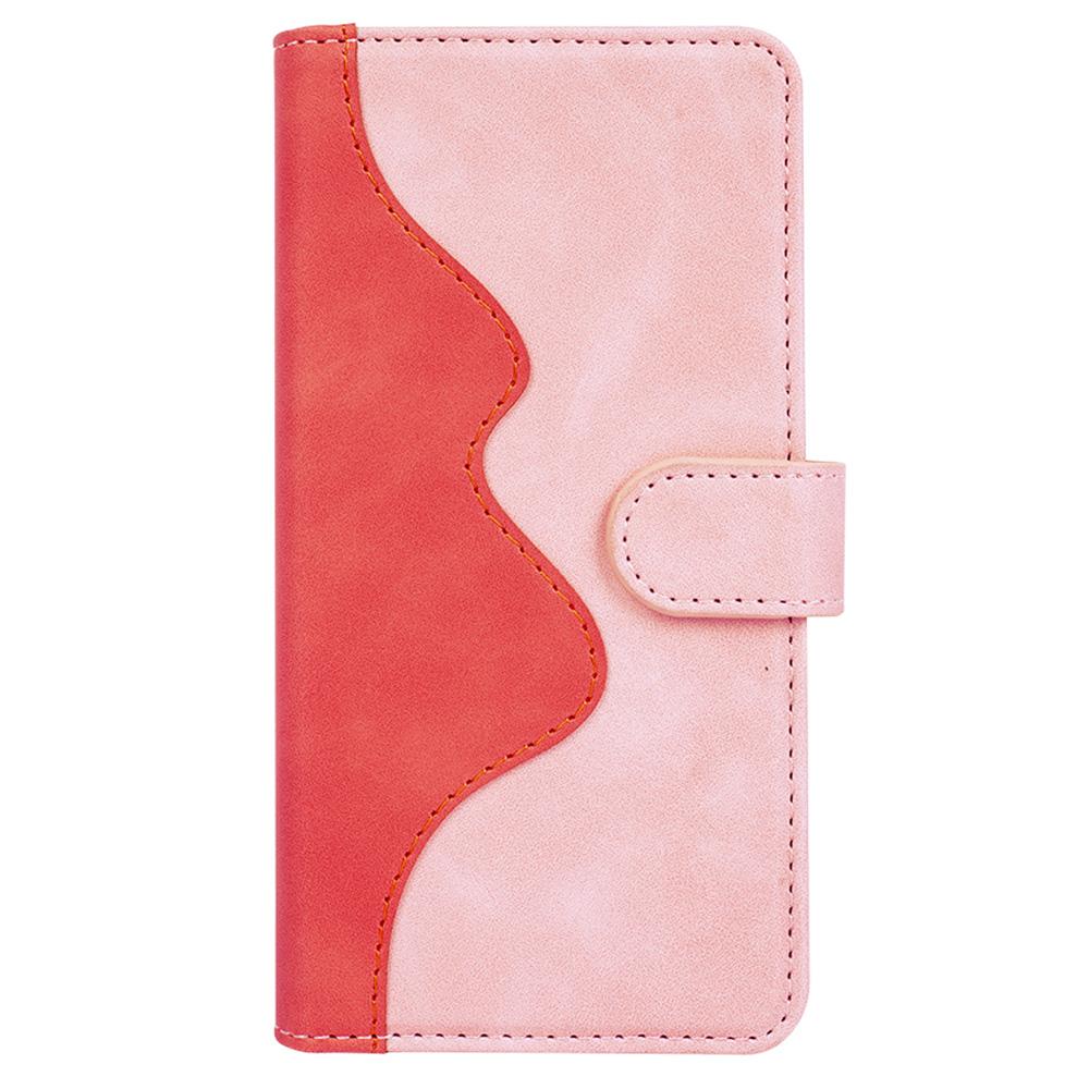 For iPhone 17 Pro Wallet Case Leather Phone Cover Splicing Color