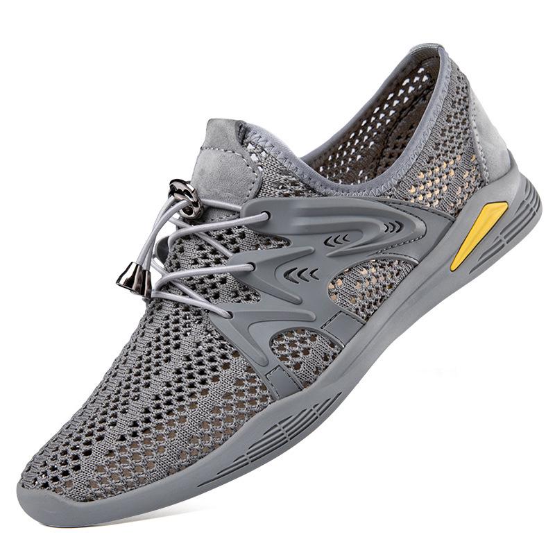 Men s Lightweight Breathable Flyknit Summer Casual Shoes 39