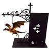 Unique Holiday Souvenir Magical Flying Dragon Bookshelf Lamp, Warm Hanging Night Light, Fantasy Sculpture with Stand Reading Nook Decor, Gift