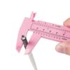 Calibro a corsoio Scala a doppia regola Righello di plastica Per misurazione gioielli Strumenti di misurazione per studenti scolastici Utensile manuale
