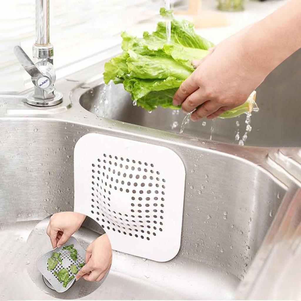 Floor Filter Hair Filter Bathroom Sewer Round Kitchen Sink Prevent Blocking TPR Floor Cover