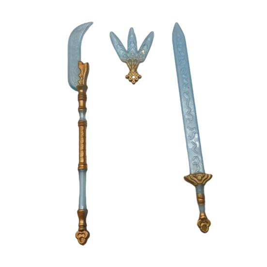 Spielhaus Spielzeug Puppen Schwerter Anime Cosplay Zubehör Dramatische Rollenspiel Requisiten Kreatives Geschenk für Puppenliebhaber